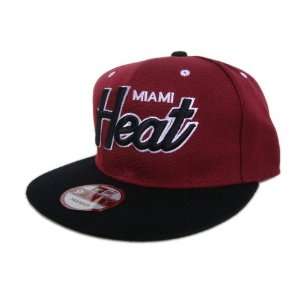  2011 NBA Miami Heat snapback hats Red: Sports & Outdoors