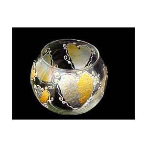   Design   Hand Painted   19 oz. Bubble Ball with candle