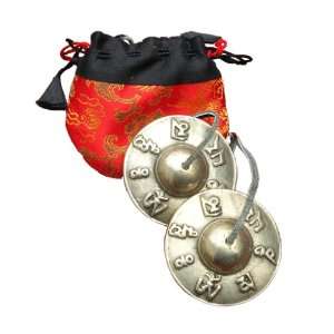  Small Tibetan Ting Sha Bells   Om Mani Padme Hum: Musical 
