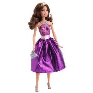  Barbie Sparkle Princess Teresa Doll   Purple Dress: Toys 