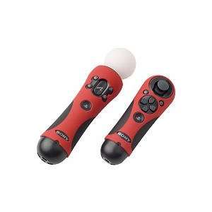  PlayStation Move Grip Glove Set   Red: Toys & Games