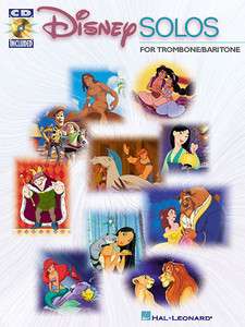 Disney Solos Baritone Trombone Sheet Music Song Book CD  