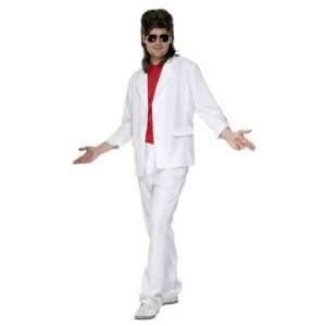   New 80S Miami Vice Sonny Crockett Fancy Dress Costume L: Toys & Games
