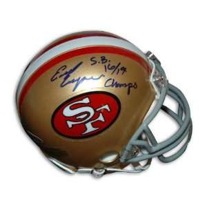  Earl Cooper San Francisco 49ers Autographed Mini Helmet 