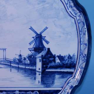 wonderful Dutch Antique Makkum Tichelaar Plaque   