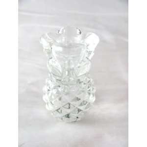 Biedermann & Sons Clear Glass Pineapple Shaped Tapered Candle Holder 