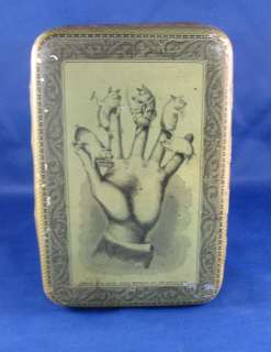 Little Pigs Fingers Hand Candy Tin Somers Bros 1879  