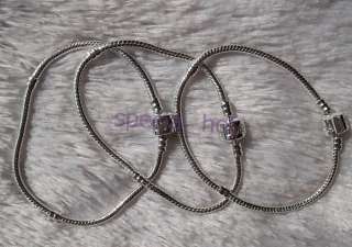 Wholesale lots jewelry 20pcs charms silver P S925 snake Bracelets fit 