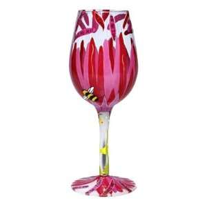  Love Me, Loves Me Not Wine Glass by Lolita Kitchen 