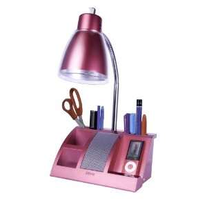 : iHome iHL24 Black Colortunes Desk Organizer Speaker Lamp with iPod 