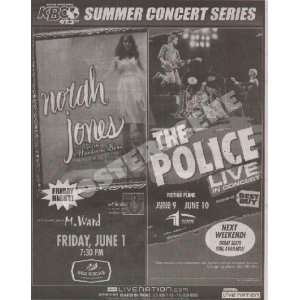  The Police Norah Jones Denver Concert Ad Poster