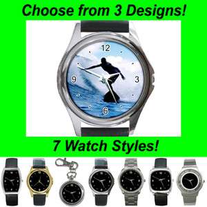 Surfing, Ocean, Beach Leather & Metal Watches  7 Styles  