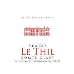  Chateau Le Thil Comte Clary Pessac leognan 2008 750ML 