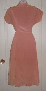   Pink Rayon & Lace Wiggle Day House Dress Beautiful Details 26 W  