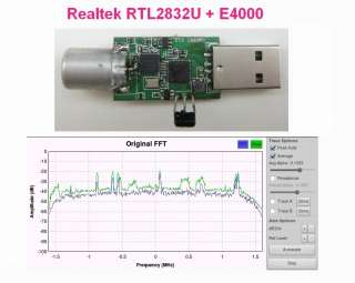 DVB T TV Realtek RTL2832U Elonics E4000 Radio 64   1700 MHz SDR P250 