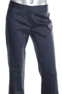 Elie Tahari NEW Theora Blue Trousers Pinstriped Pants Misses 14  