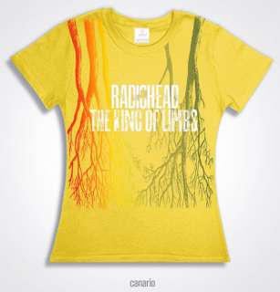 RADIOHEAD the king of limbs t shirts in Yellow female  