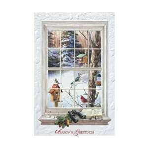 Birdwatchers Window Xmas (Greeting Cards) (Christmas 