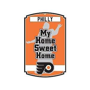   Philadelphia Flyers My Home Sweet Home Wood Sign   ONLINE EXCLUSIVE