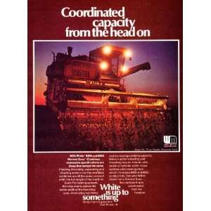 1976 Ad White Farm Equipment Oak Brook Illinois Motor Combine Harvest 