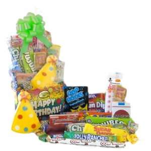 Birthday Celebration Candy Basket with Grocery & Gourmet Food