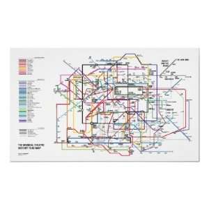    The Musical Theatre History Tube Map Poster