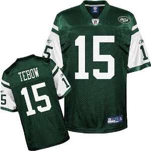 New York Jets Tim Tebow Replica Team Color Jersey:  Sports 