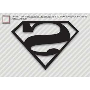  (2x) Bizzaro   Superman   Sticker #2   Decal   Die Cut 