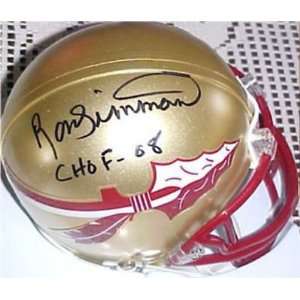   RON SIMMONS Signed Mini Helmet COA PROOF   Autographed College Helmets