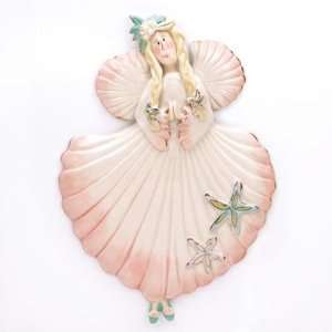  Nautical Theme Seashell Gods Love Seraph Angel Plaque: Home & Kitchen