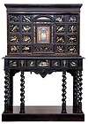 17TH CENTURY ANTIQUE PIETRA DURA CABINET ON STAND items in 