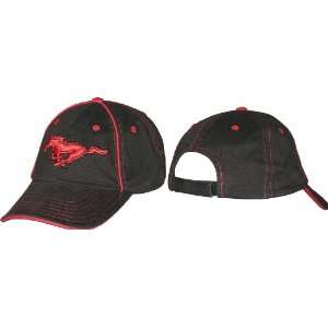  Ford Mustang Black and Red Hat 