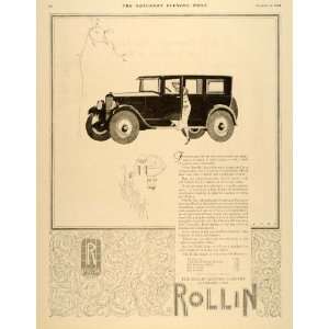  1924 Ad Rollin Motor Touring Car Coupe Roadster Models 