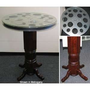 Home Theater Pub Table with Movie Reel Top: Home & Kitchen
