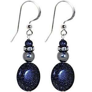   Crystal Black Odyssey Earrings MADE WITH SWAROVSKI ELEMENTS: Jewelry