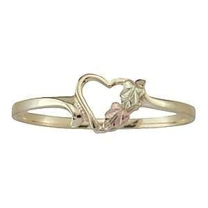  Black Hills Gold Ladies 10K Heart Ring   SZ 6 Jewelry