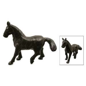  Onyx sculpture, Black Peruvian Walking Horse Home 