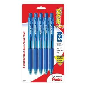   Blue WOW Retractable Ballpoint Pen Sold in packs of 6