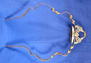 Antique Hanging Library Parlor Lamp Part Floral 1920s Metal Not All 