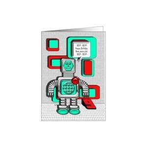  Happy Birthday Robot 9 Years Old Card: Toys & Games