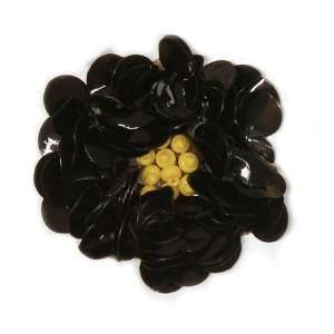  Small Flower Sequin Applique Black By The Each Arts 