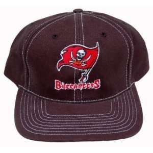   Bay Buccaneers Black Contra Stitch Snapback Hat Cap