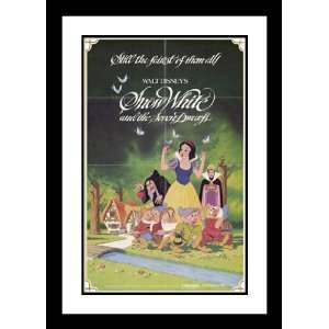  Snow White & the Seven Dwarfs 20x26 Framed and Double Matted Movie 