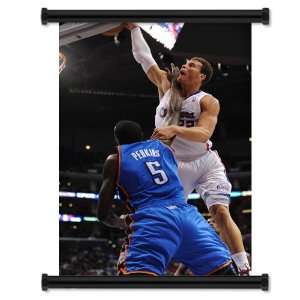 com Blake Griffin Los Angeles Clippers Dunk Fabric Wall Scroll Poster 