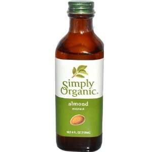 Simply Organic Almond Extract CERTIFIED ORGANIC 4 fl. oz. bottle 
