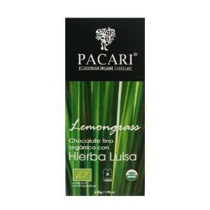 PACARI ORGANIC LEMONGRASS CHOCOLATE Grocery & Gourmet Food