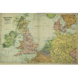  British Isles 1901 Bacon World Europe North Sea