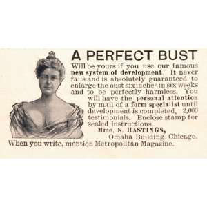   Vintage Ad Hastings Bust Developer Women   Original Print Ad Home