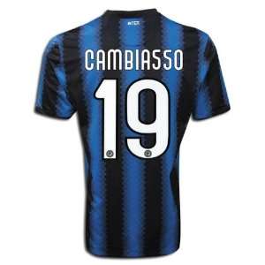 Inter Milan 10/11 CAMBIASSO Home Soccer Jersey  Sports 