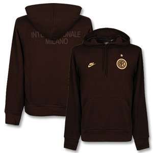  2009 Inter Milan Hooded Top   Brown: Sports & Outdoors